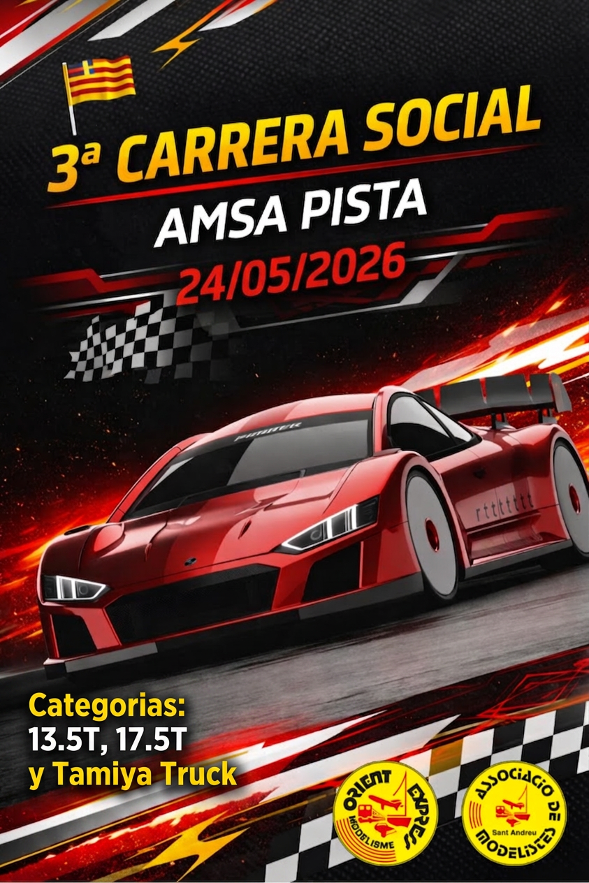 Imagen principal del evento 3&ordf; Social Pista Electric 24/05/26