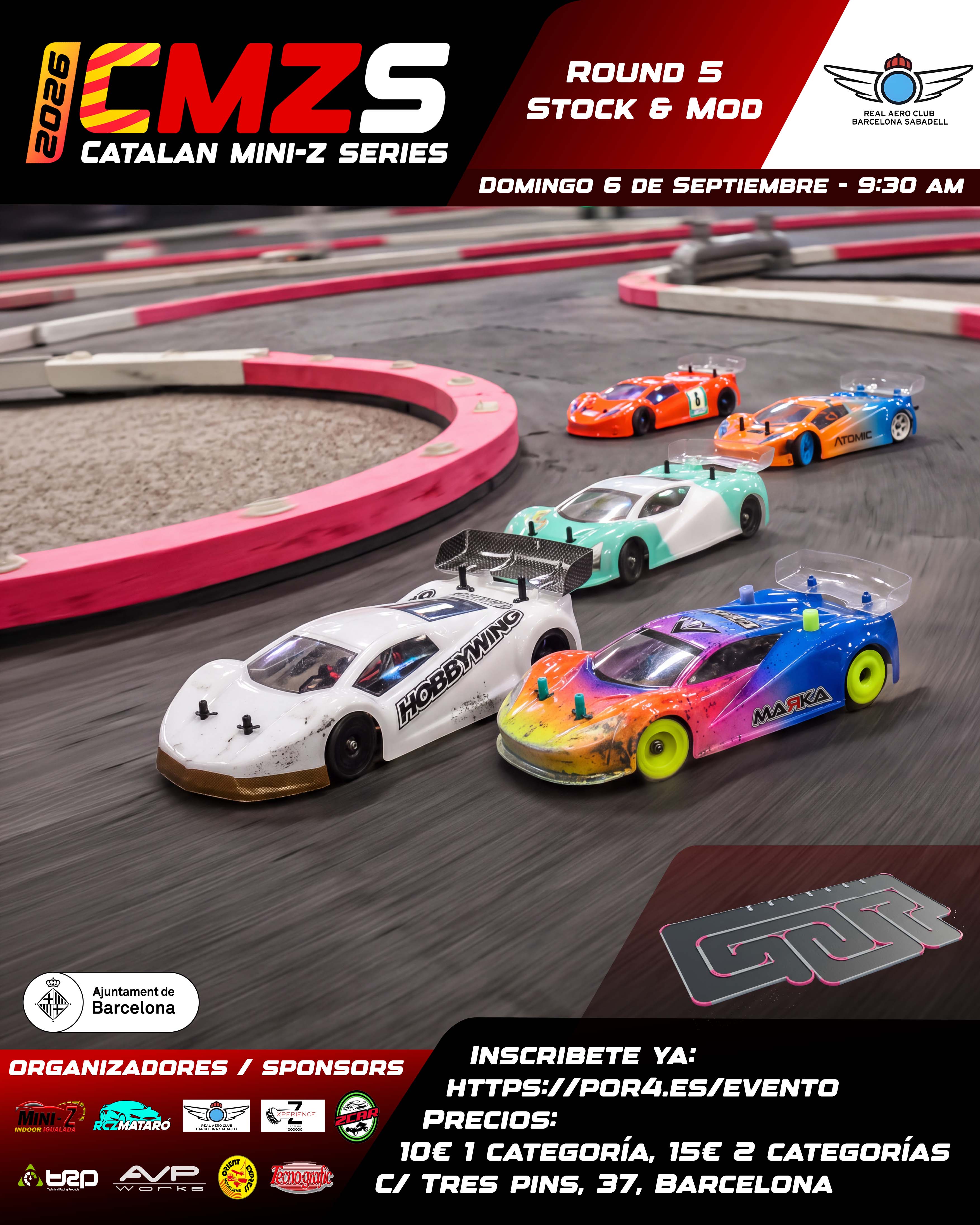 Imagen principal del evento 5a Prueba Catalan Mini-Z Series 2026