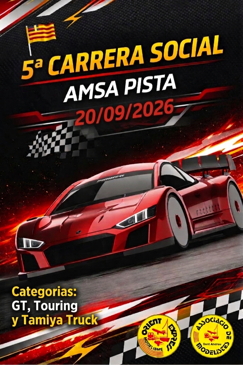 Imagen principal del evento 5&ordf; Social Pista Electric 20/09/26
