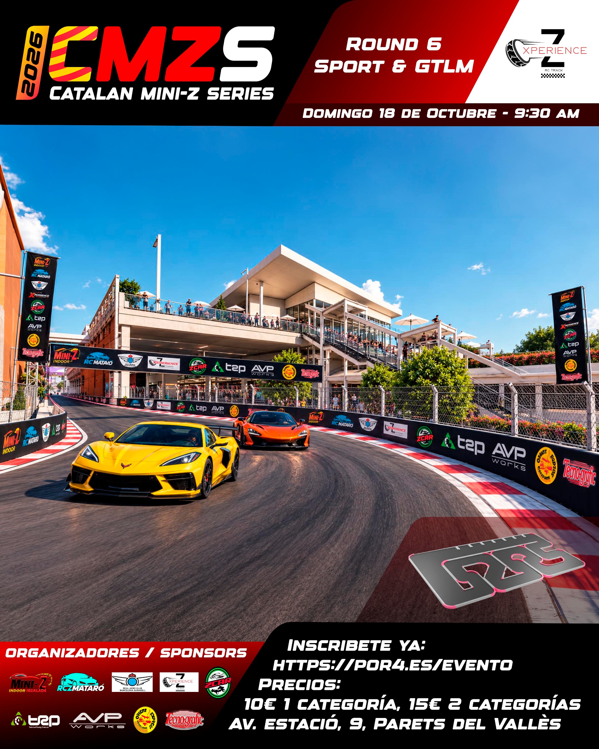 Imagen principal del evento 6 prueba CMZS, mini-z sport & GTLM