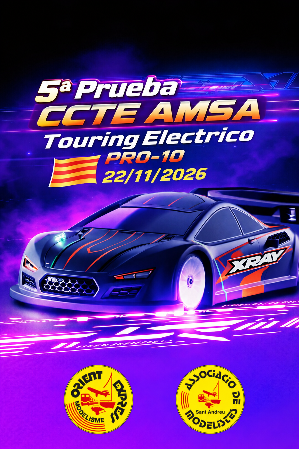 Imagen principal del evento 5&ordm; PRUEBA CCTE AMSA 22/11/2026 PRO10 / TOURING ELECTRICO